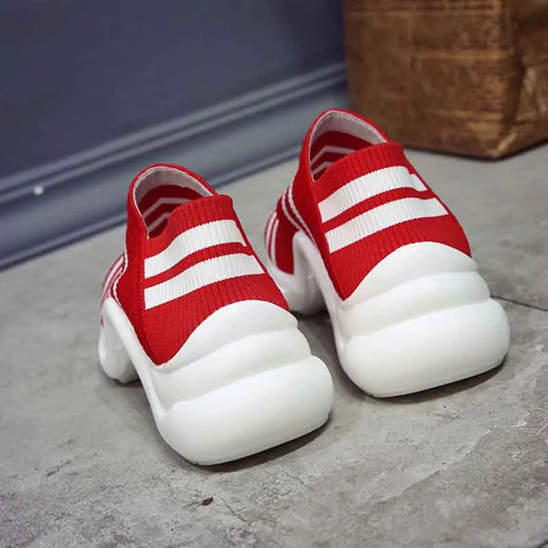 Сандалии женские сетчатые дышащие кроссовки Вулканизированная подошва