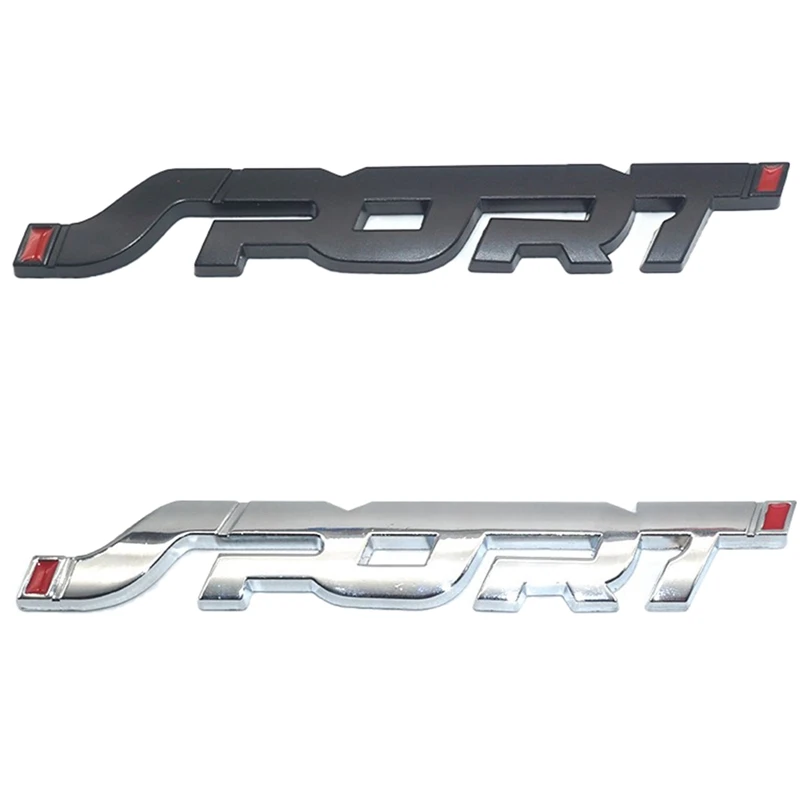 

Universal 3D Metal Car Trunk Racing SPORT Emblem Badge Decals Sticker For Honda Avensis Yaris Rav4 Auris Hilux Prius Prado