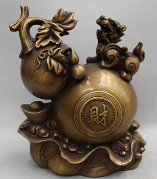 Бесплатная доставка &lt10 &quotКитайская фэн шуй Бронзовая фигурка для привлечения