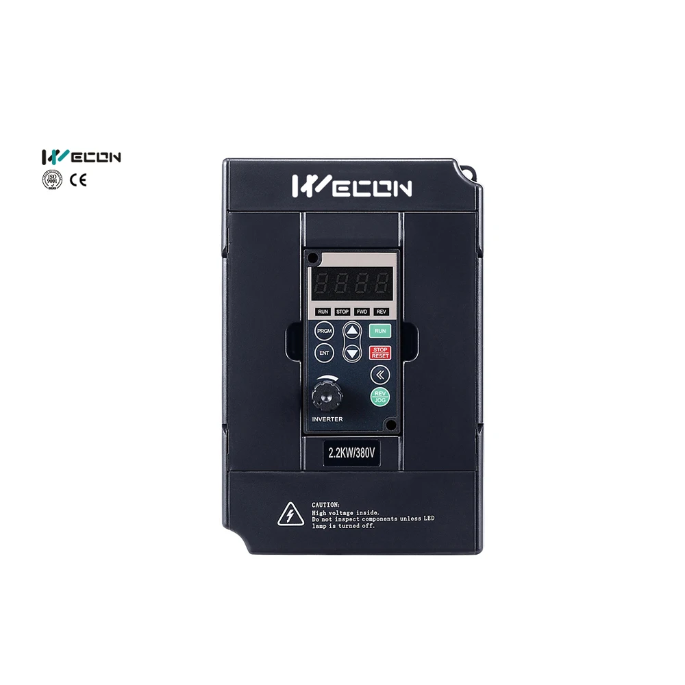 WECON VFD инвертор 220V 2.2KW трехфазный для управления скоростью двигателя с хорошей