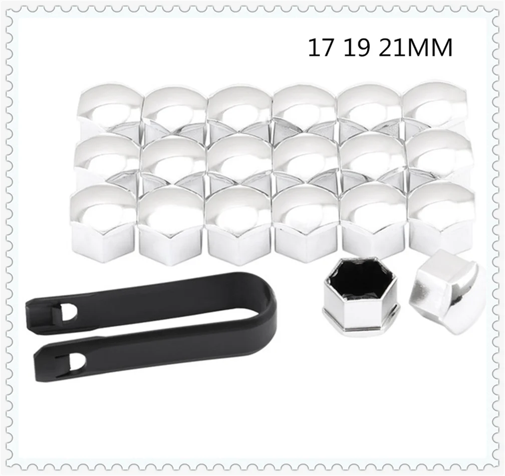 

17 19 21mm Car accessories 20Pcs tire nut bolt protection cap shape for Ford Taurus Mondeo Galaxy Falcon Everest S-MAX Escort