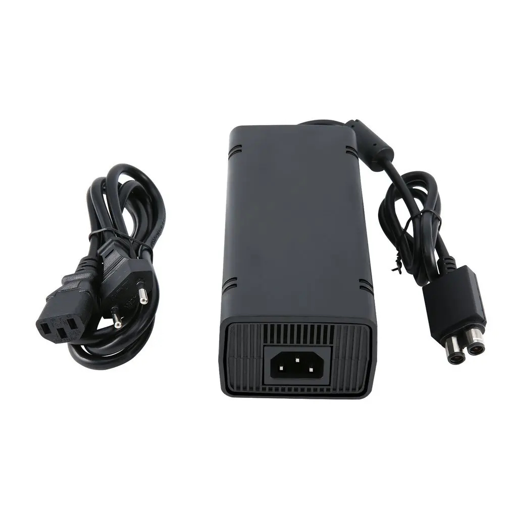 

New AC 100-240V Adapter Power Supply Charger EU Plug Cable for XBOX 360 Slim Ideal Replacement Charger With LED Indicator Light