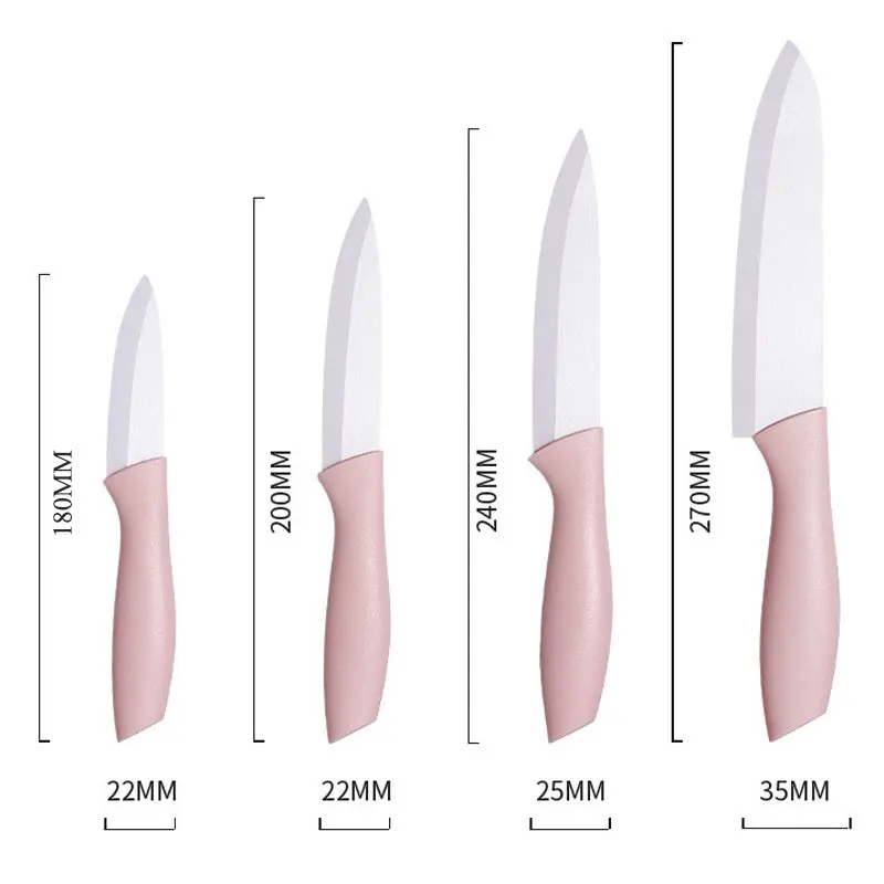 Керамические кухонные ножи для фруктов 1 шт. 3/4/5/6 дюйма шеф-нож нож с розовой
