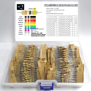 1000 шт., карбоновая пленка 12 Вт, 5%, 100 значений, 1-10 МОм, электронные компоненты