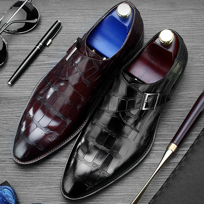 Туфли мужские из натуральной кожи туфли ручной работы с круглым носком плоская