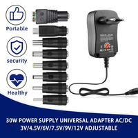 3v 4 5v 5v 6v 7 5v 9v 12v 2a 2 5a ac dc adaptor adjustable power adapter universal charger supply 30w