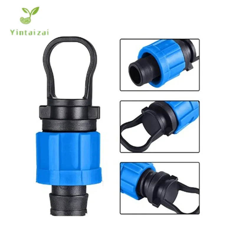 

16mm Tape Swivel End Plug with Loop for Anchoring Drip Tape Fittings Greenhouse Watering Micro Irrigation Drip Fittings