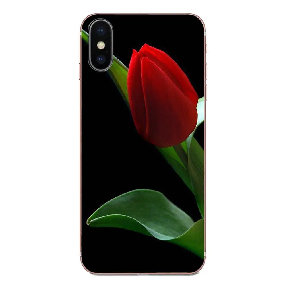 Красные синие весенние красочные тюльпаны цветок поле искусство для Galaxy J1 J2 J3 J330