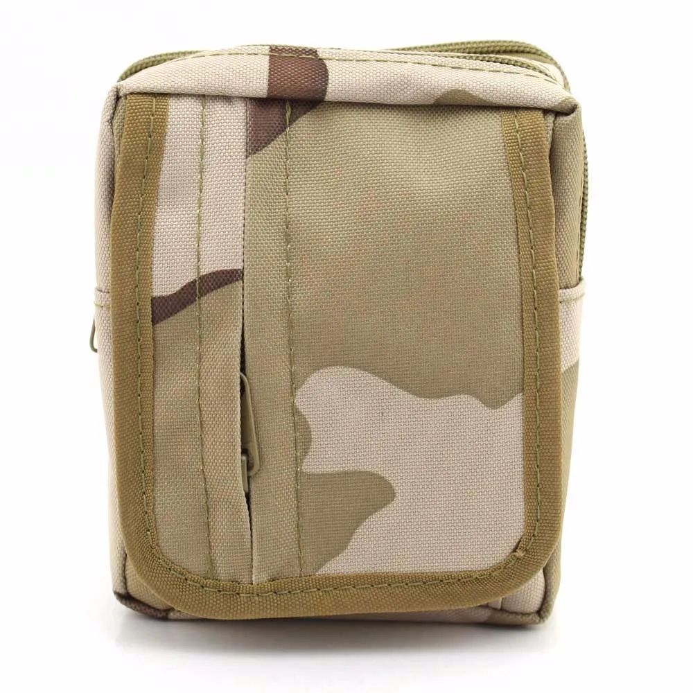 Outdoor Tactical MOLLE Bag Camping Multi-layer Kit Wearing Belt Accessories Bag Small Outdoor  Auxiliary Bag