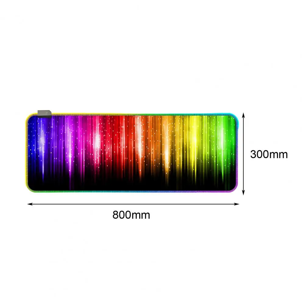 

2021 New Design Streamer Colorful Type Colorful RGB Light Effect Rubber Computer Gaming LED Mouse Pad Mat for Office For LOL