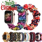 Ремешок эластичный для apple watch band 45 41 мм 40 мм 44 мм, эластичный браслет для iwatch 42 38 для женщин и девушек, apple watch series 5 4 3 2 7 se