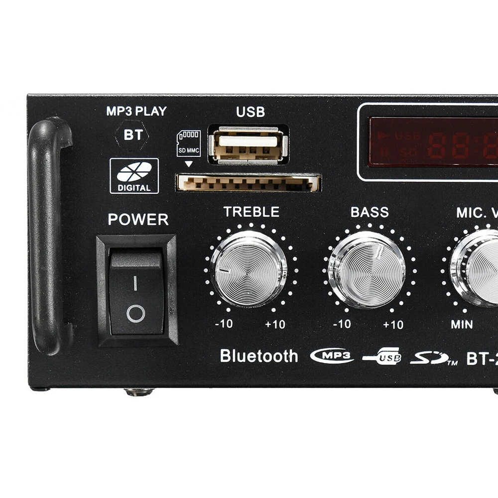 2021 Новый 110 В/220 В 600 Вт Bluetooth USB HiFi стерео цифровой домашний автомобильный
