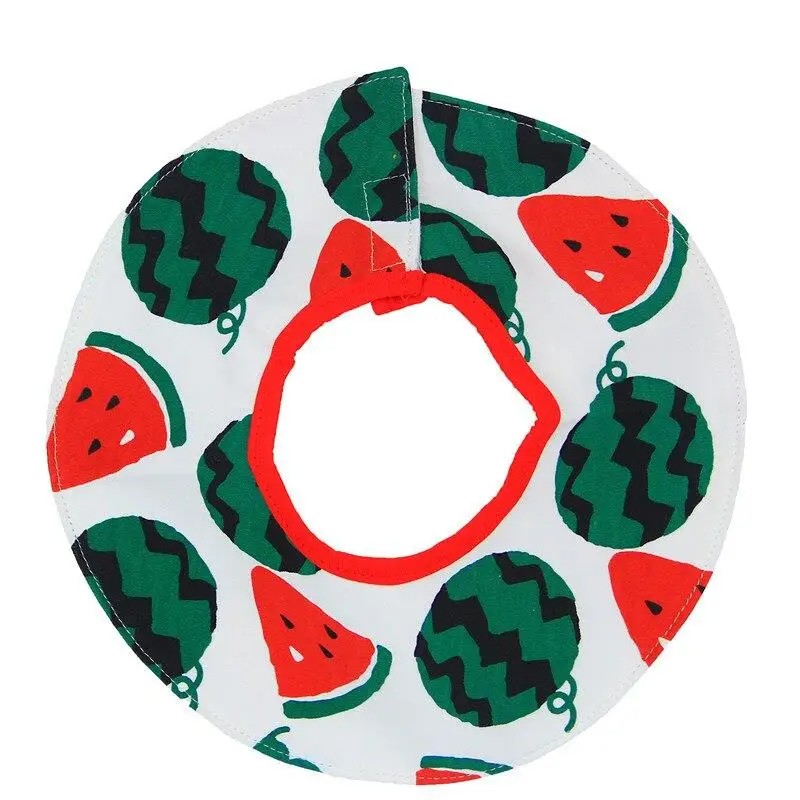 Baby Bibs Waterproof Cotton Baby Feeding Apron O Type Cute Baby Bibs Girls Boys Cartoon Feeding Scarf Bib Collar Bib Burp Cloth