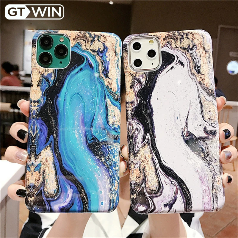 GTWIN противоударный мраморный чехол для телефона iPhone 11 Pro XR XS Max X 7 8 Plus винтажный