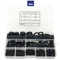 gtbl 600pcs black nylon rubber flat washer assortment kit for m2 m2 5 m3 m4 m5 m6 m8 m10 m12 plain repair washer furniture gaske