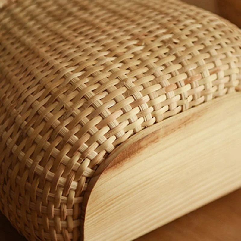 

2 Pcs Rattan Storage Basket Woven Hanging Storage Bag with Handle Fruit and Vegetable Picnic Basket
