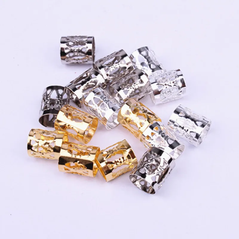 100 шт./лот золотистые/Серебристые/черные/микс серебряные золотые микро кольца для