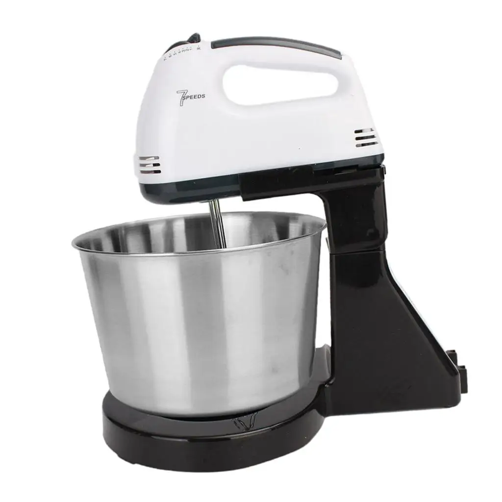

Electric Hand Mixer 7-Speed Mini with Bucket Stand Mixer for Baking Cake