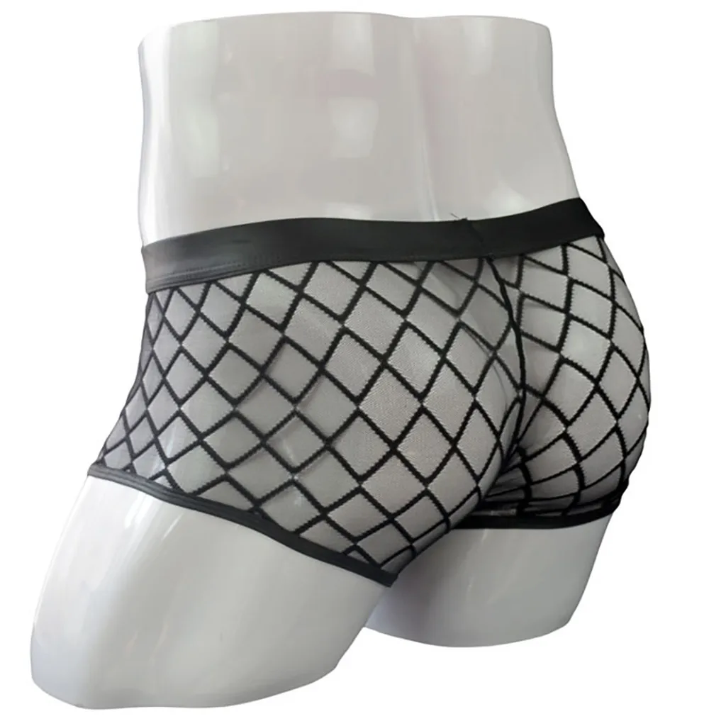 Мужское сексуальное нижнее белье для мальчиков полностью кружевное прозрачное