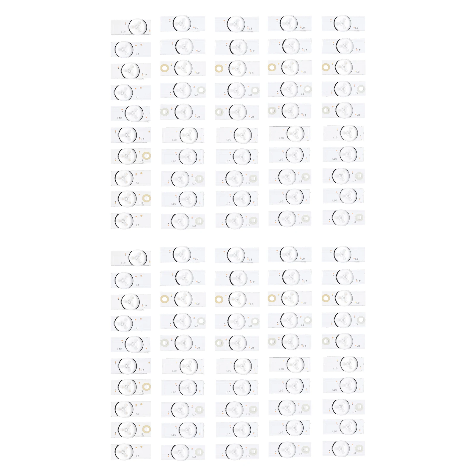 

20-100 3V 2W Easy Install Tin Plating Lamp Beads Set TV LED Light Strips Repairing Tool Kit Universal Lamp Beads with Back Glue