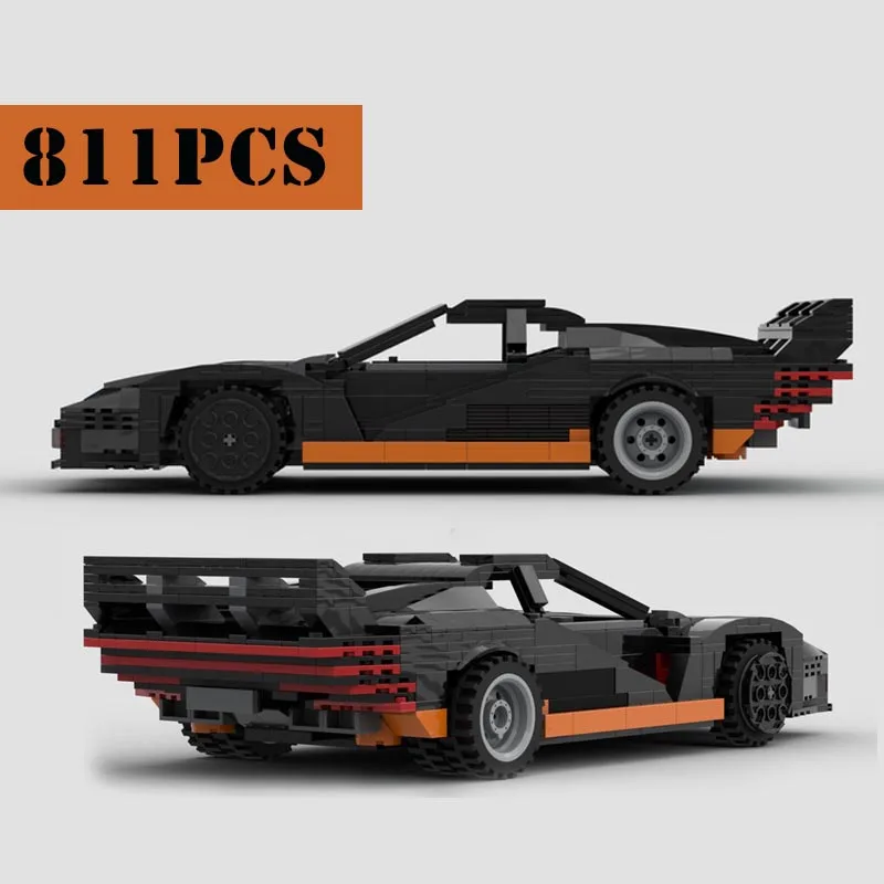 

New Movie Game nical Series Sports Cyber Car Quadra 2077 Turbo R MOC-47787 Building Blocks Bricks Toys Kid Christmas Gift