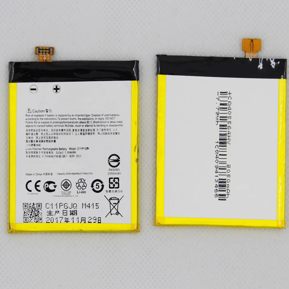 Аккумулятор ISUNOO 10 шт./лот 2050 мАч C11P1324 для ASUS ZenFone 5 A500G Z5 A500 A500CG A501CG A500KL аккумулятор