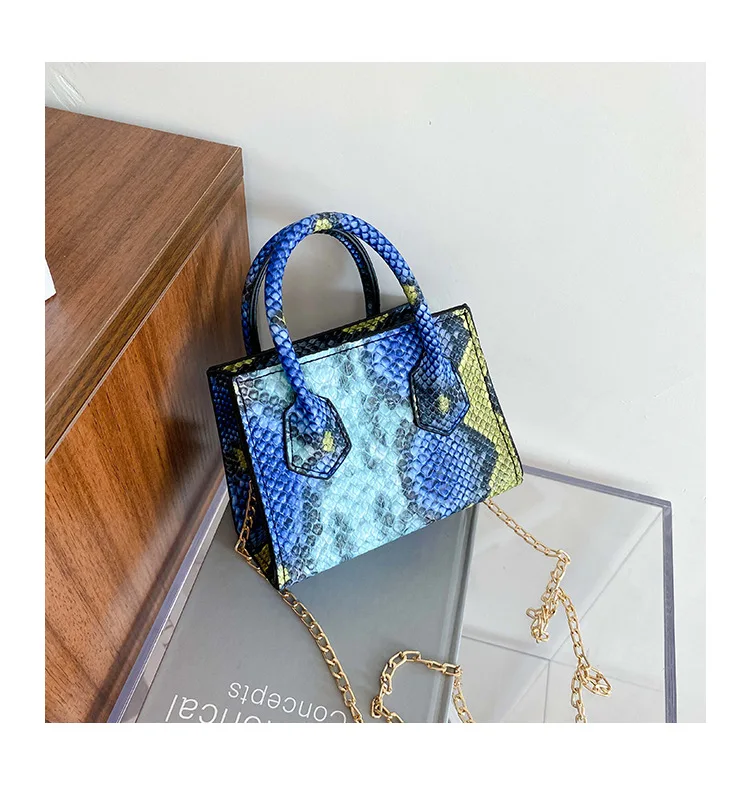 

2021 New Mini Fashion Snakeskin Handbags Women Bags Designer Genuine Leather Mini Bag