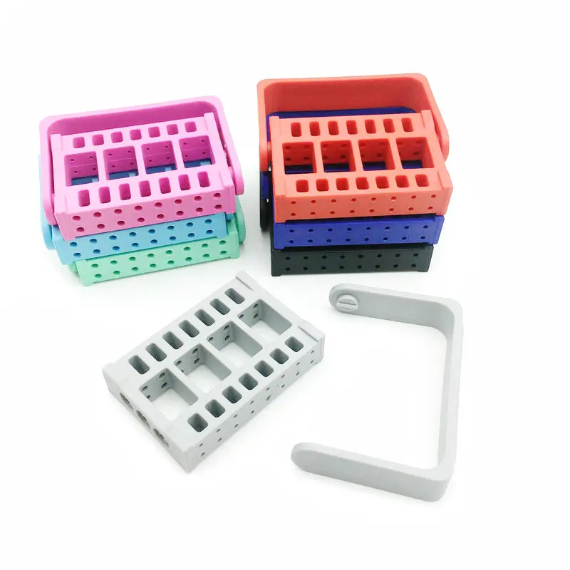 1 шт. держатель зубных боров 16 отверстий для высокоскоростных и низкоскоростных 2