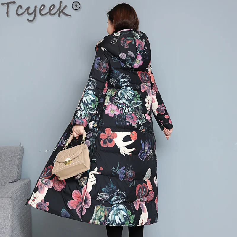 Женский зимний пуховик большого размера Женское пальто женские парки на белом