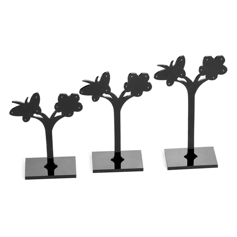 

Acrylic Three-Piece Earring Stand Earring Display Stand Jewelry Stand Jewelry Stand Creative Props
