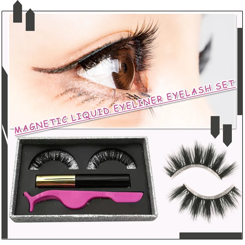 

Liquid mascara glue-free eyelashes. Handmade artificial thick and long natural false eyelashes. Equipped with tweezers.