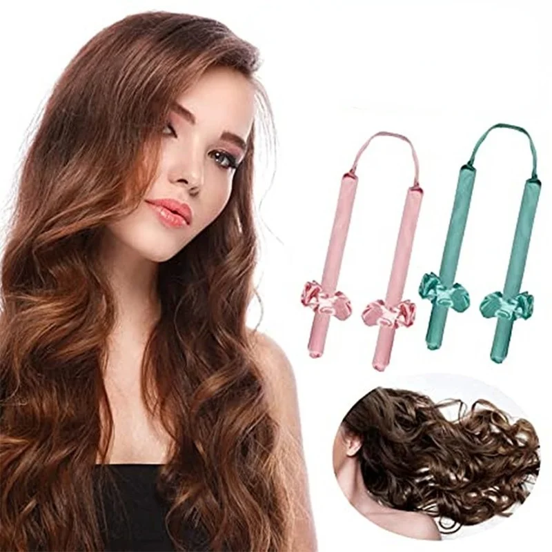 

Heatless Curling Rod Headband for Women Hair Curler Ribbon Wrap Kit Silk Curls Hair Waver No Heat Curlers Rollers Styling Tools