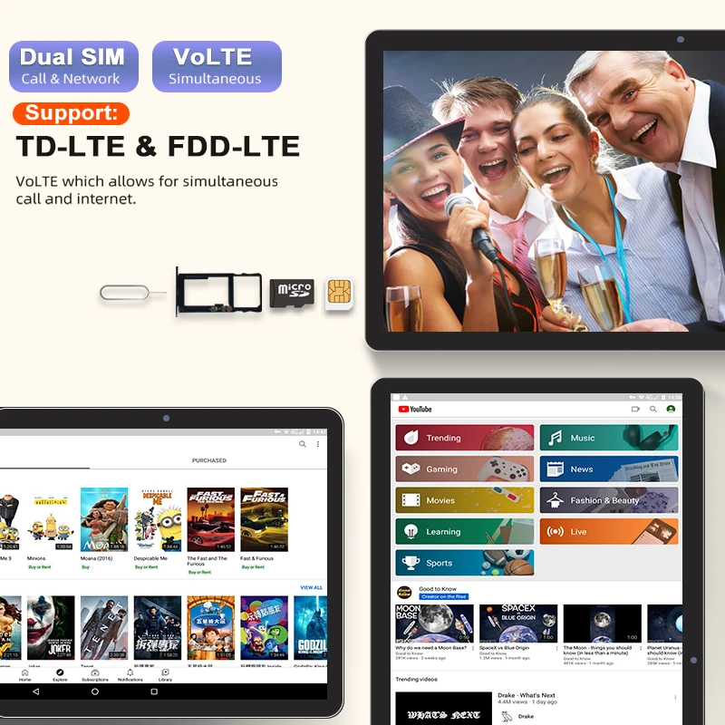 Global 10.1 Inch Tablet PC 10 Core Android 8.0 MTK6797 RAM 6GB ROM 128GB 1920X1200 IPS 4G Phone Call Dual Card Wifi Tablets 10