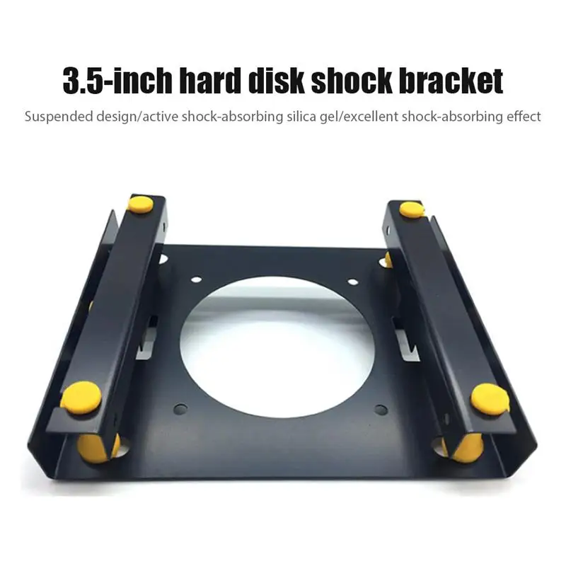

3.5 Inch Hard Disk Shock Absorber Bracket With Mounting Screws 3.5 HDD To 5.25 DVD ROM Bay Adapter For PC Case