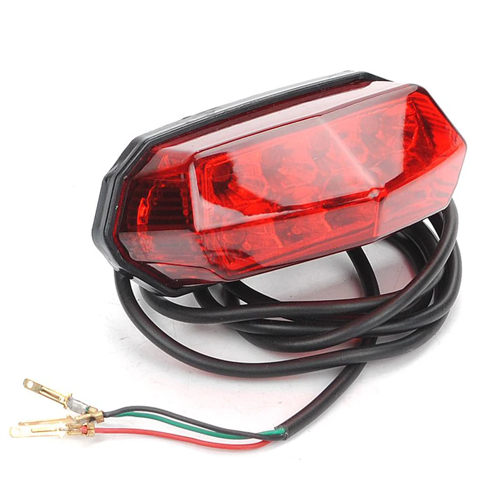 

Electric Motorcycle Scooter Rear Tail Light Brake Warning Lamp 36V-60V Modified Light Universal Brand New And High Quality