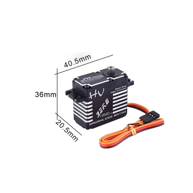 JX Servo BLS-HV7132MG 32 кг 7,4 В 0.07sec высокая скорость точность стали шестерни ЧПУ цифровой бесщеточный для RC автомобиль робот самолет Дрон