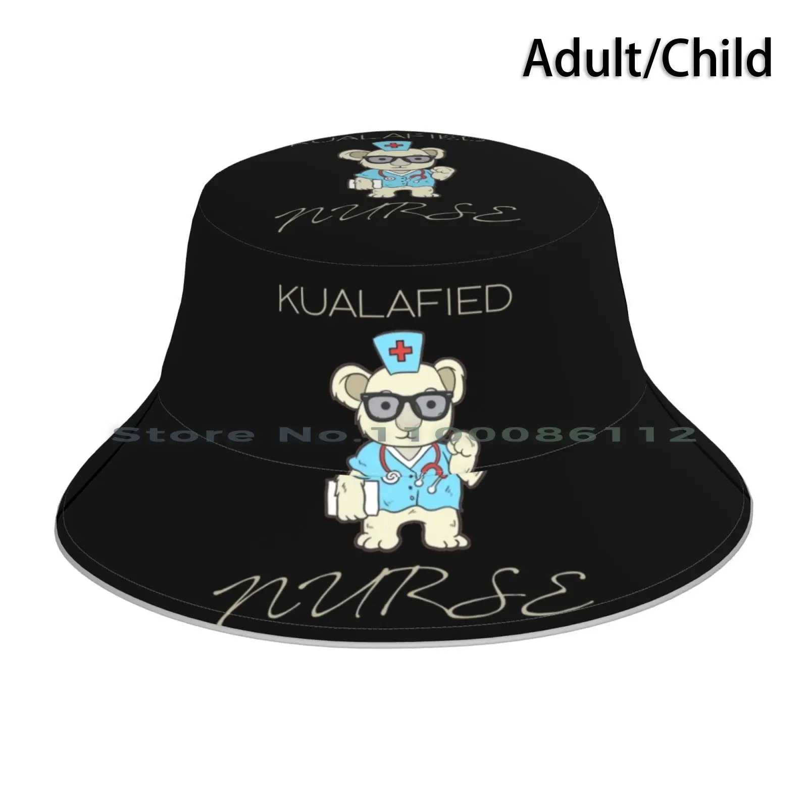 

Funny Koalafied Nurse Pun Registred Nurse Gift Bucket Hat Sun Cap Funny Nurse Gifts Nurse Squad Healthcare System Nurse Life