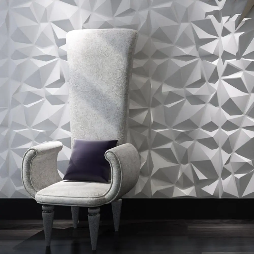 3DARTWALL 3D текстурированная декоративные стеновые панели ПВХ белого цвета в форме
