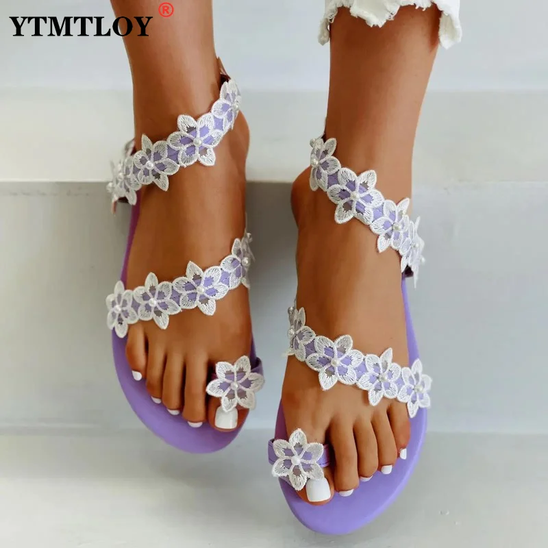

Sandals For Women Sexy Sandals Ladies Flat Shoes Sweet Bohemian Sandals Summer Breathable Casual Beach Slippers Fashion