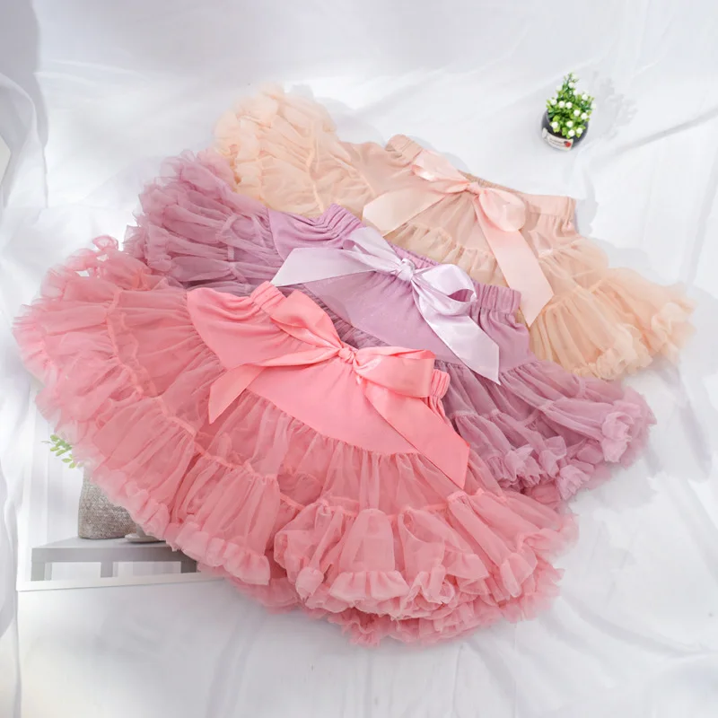 

Kids Girl Tulle Skirts Pretty Party Birthday Dress Mother Daughter Matching Clothes Children Ball Gown Girls Ballet Skirt