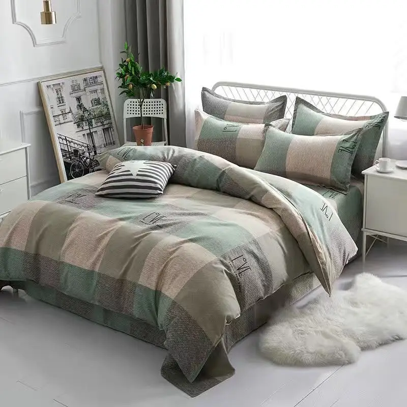 

Bedroom duvet cover set comforter bedding sets king comfortable and simple style duvet cover thickened polyester bedding set 4pc