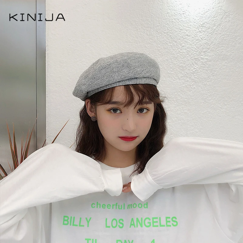 Корейский весенне летний осенний Универсальный тонкий дышащий берет для девушек