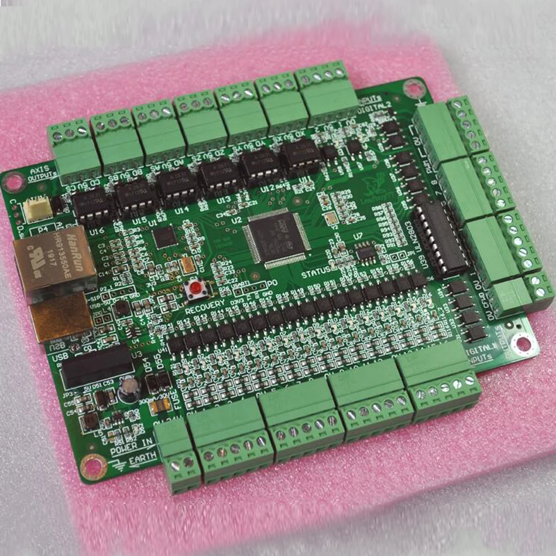 6-осевая плата контроллера Mach3 контроллер движения с ЧПУ поддержка USB + Ethernet для