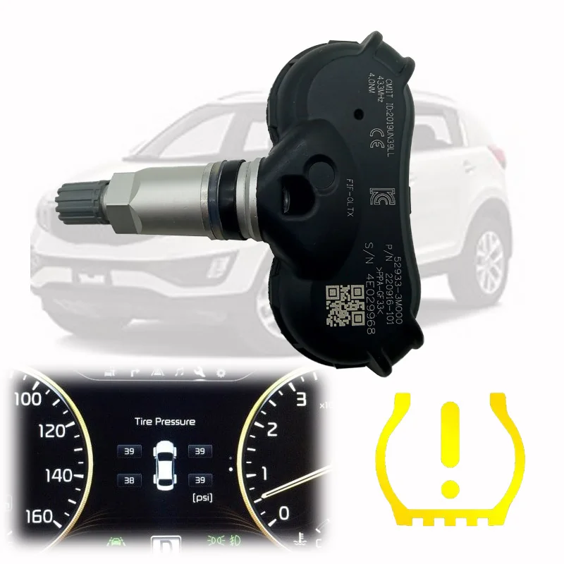 1 шт. датчики давления в шинах TPMS 52933-3M000 для Hyundai ix35 Genesis Tucson Elantra Kia mohas Sportage 52933-2S410 |