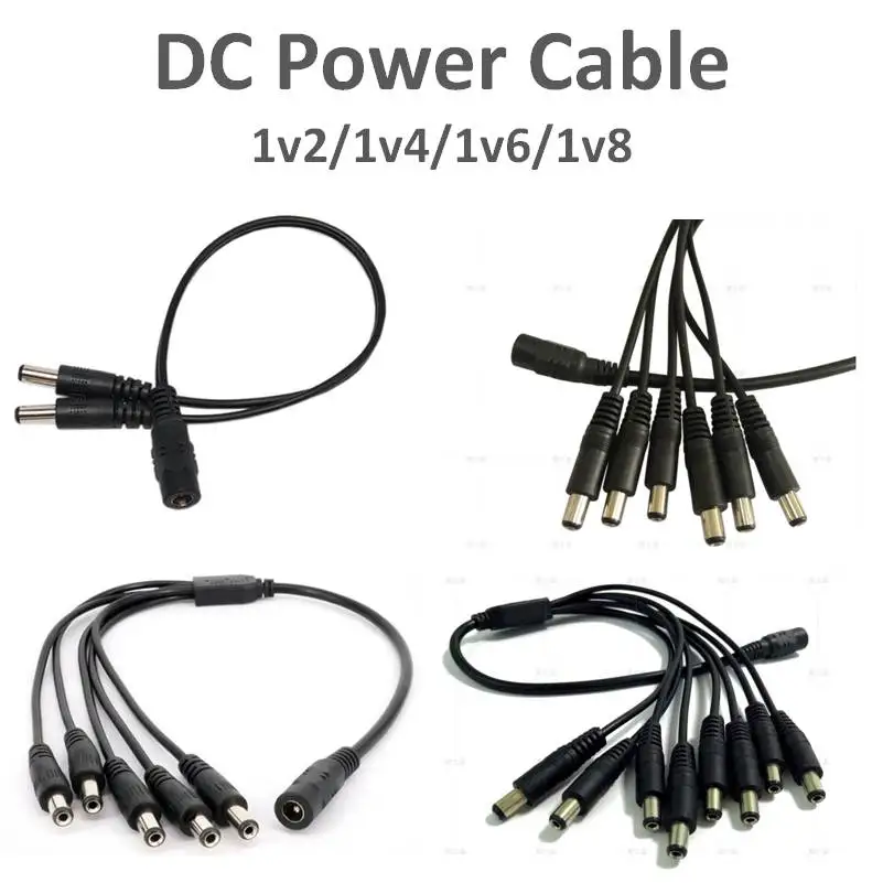 Штепсельная вилка 12/24 В постоянного тока с 8 разъемами питания для автомобильной