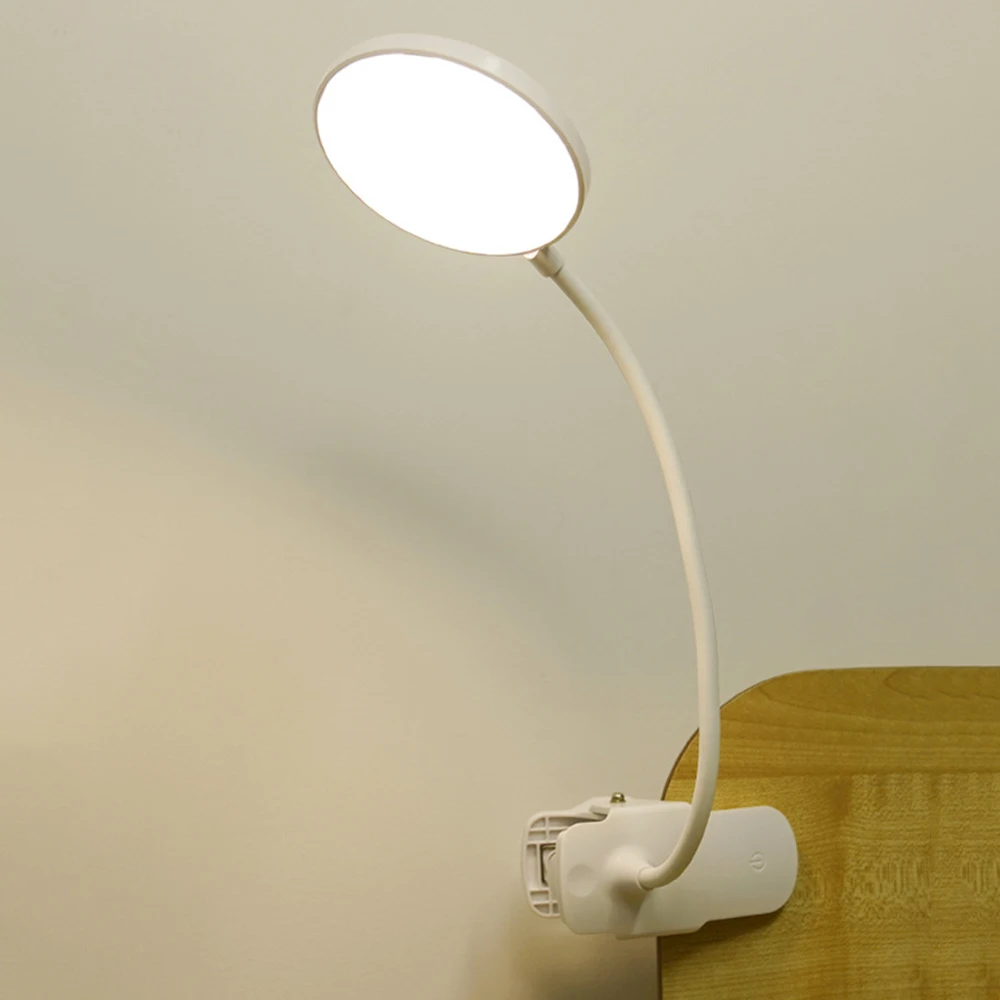 Rechargeable Dimmable Clip on LED Table Lights USB Light For Portable Adjustable Lighting Reading | Лампы и освещение