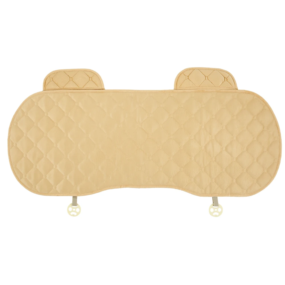 1pcs Rear Beige Автомобильные чехлы для сидений, набор Автомобильных Подушек, четыре сезона, коврик для автомобиля, противоскользящий, дышащий, для автомобиля, дома, автомобиля, аксессуары для интерьера - Название цвета: 1pcs Rear Beige
