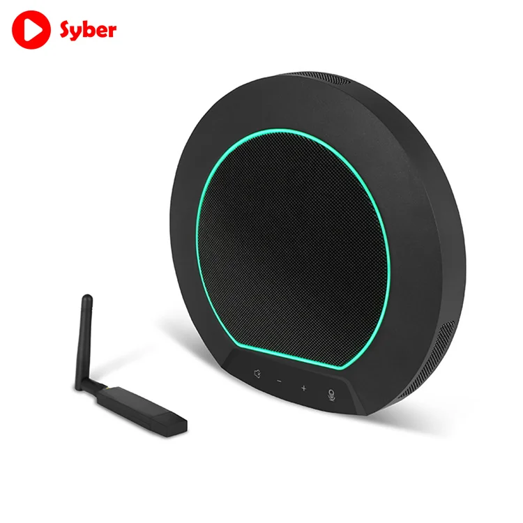 저렴한 M59 휴대용 2.4 무선 고화질 컴퓨터 외부 회의 교육 마이크 스피커 내장 리튬 배터리