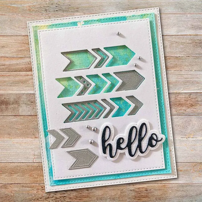 Металлические штампы со стрелками вырезанными знаками форма для украшения