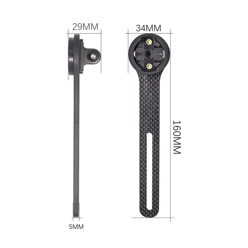 Fibra de carbono completo garmin/bryton/cateye/igpsport bicicleta suporte do computador + gopro câmera movimento da | Спорт и